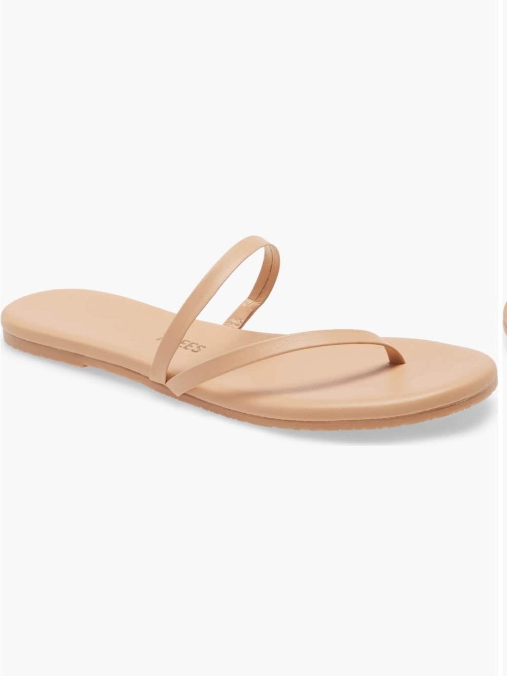 TKEES Nude Beige Minimal Slide Sandal - Picture 3 of 7
